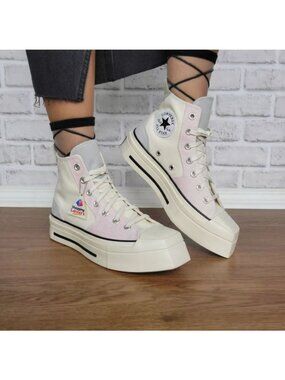 Rare Converse Chuck 70 De Luxe Squared Sz 8.5 Women Shoes Canvas Sneaker A07599C